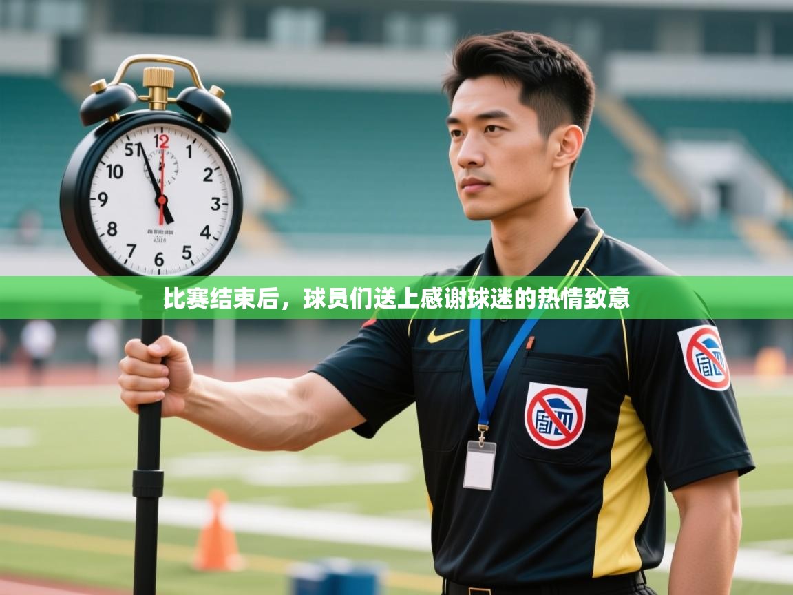 比赛结束后，球员们送上感谢球迷的热情致意  第2张